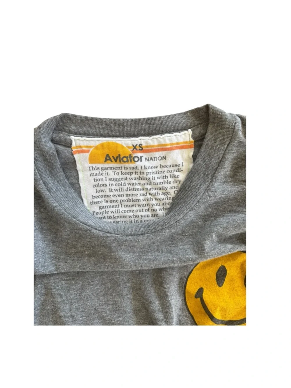 Aviator Nation Smiley Boyfriend Tee - Picture 4 of 4